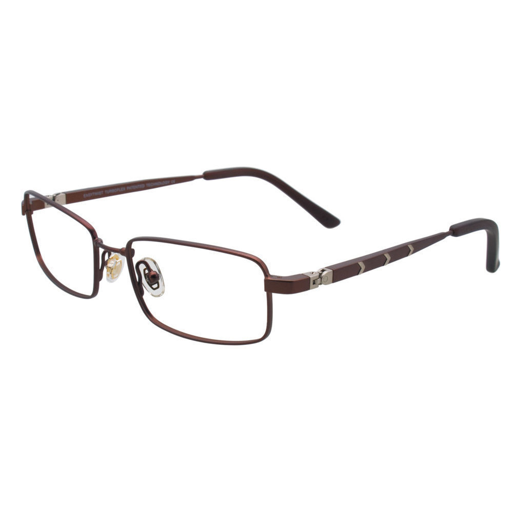 EASYTWIST ET967 Eyeglasses 010 Satin Chocolate   Silver 50mm